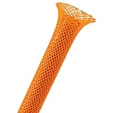 Techflex 1 / 2 "拡張可能なSleeving 25 ft。オレンジ