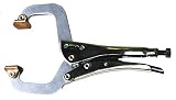 Grip-On 244-150 14-Inch Aluminum Alloy Stepped C-Clamp Locking Pliers [並行輸入品]