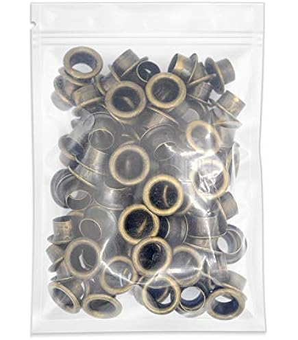 Dritz Eyelets 1/4 Inch Gunmetal Fasteners - 2-Part Metal Eyelets For Crafts, Clothing, And DIY