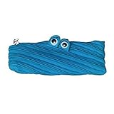 Fashionwu Cartoon Big Eyes Monster Coin Purse鉛筆ポーチジッパーバッグ onesize ブルー