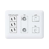 パナソニック(Panasonic) MMコンセント2P抜け止×3 TV/S WTF34465W