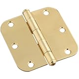 Residential Solid Brass Radius Corner Hinge-3-1/2" 5/8"R SB HINGE (並行輸入品)