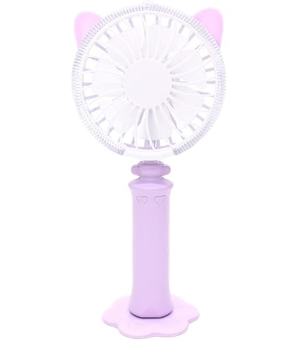 Amazon.co.jp : イトウ 携帯扇風機 ピンク 約 210x98x37mm CAT FAN