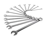 Sunex 9915 14 Piece V-Groove Fractional Full Polish Combination Wrench Set [並行輸入品]