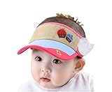 赤ちゃんの耐久性のある夏の帽子ファッション少年少女のトップ空のハットコットンサンハットFushcia