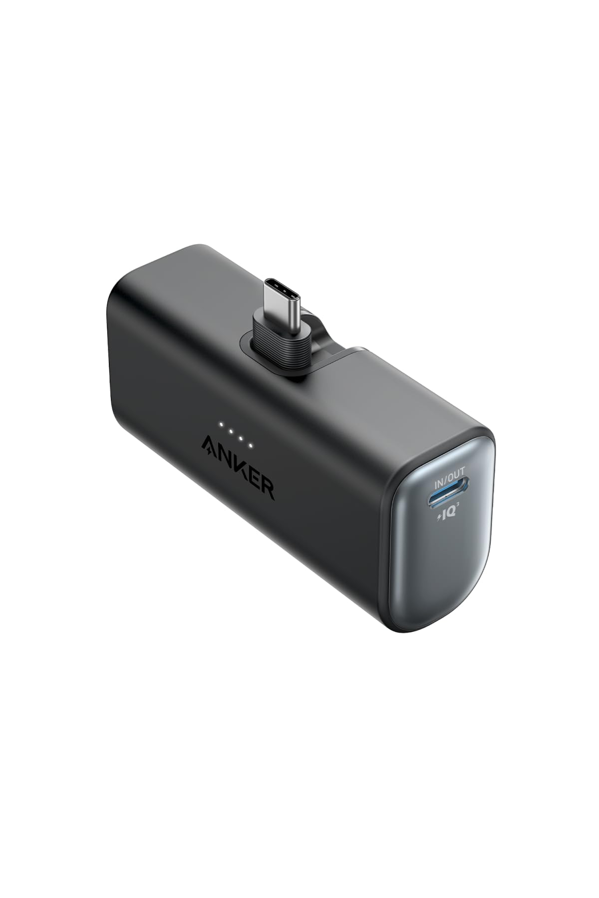 Anker Nano Power Bank (22.5W, Built-In USB-C Connector) ブラック | モバイルバッテリー 5000mAh 軽量 小型 コンパクト【PowerIQ搭載/USB-C一体型】 iPhone 18 /