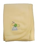 Carter's Fancy Fleece Baby Blanket (Yellow) 30" X 30" [並行輸入品]
