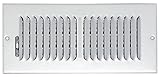 Speedi-Grille SG-410 CW2 4-Inch by 10-Inch White Ceiling/Sidewall Vent Register with 2 Way Deflectio