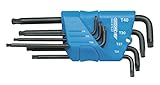 ホルダーに7個トルクスT10-T40 H 43 KTX-07を設定Gedore六角ソケットキー