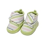 2個入り子供靴ラブリーコットンシューズ新生児靴幼児幼児ソールソールグリーン