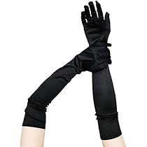 PLAY HOTEL プレイホテル　グローブ　手袋　黒 Amazon.co.jp: 手袋 ロング ダンス 演奏会 白 黒 衣装