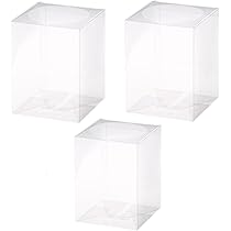 Amazon.co.jp: 日本製 Mサイズ 15cm×15cm×高さ20cm 2個クリアケース