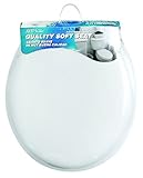 Aqua Plumb CTSSW Round Soft Toilet Seat, White by Aqua Plumb
