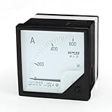 uxcell アナログ電流計 プラスチック材質 精度クラス1.5 自動制御システム ブラッククリア