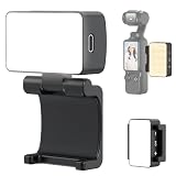 VRIG Osmo Pocket 3用 撮影用ライト 補光灯 小型軽量 LEDビデオライト 三色温度調節 高演色性 折りたたみ式補光灯 Type-C充電式 500mAh 防水 Osmo Pocket 4/Osmo Pocket 3対応 Vlog/自撮りに最適 FD-08