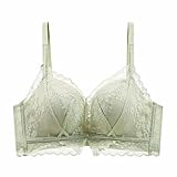 [Quntum A.E] 盛りブラジャー 極厚パッド 5cmアップ ノンワイヤー ブラ 寄せブラ セクシーランジェリー 下厚カップ 脇高 ブラジャー 単品 バストアップ 谷間メイク 持ち上げ(S グリーン)