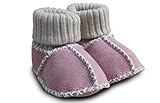 Lambskin Sock Booties - Rose/Pink - Large by Heitmann Felle