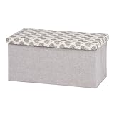 不二貿易 折りたたみ 収納ベンチ 幅80cm アイボリー 51887