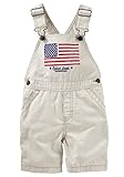 OshKosh B ' gosh Baby Boys ' American Flag Shortallsサイズ9か月