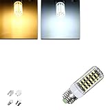 ILS - E27 E14 B22 G9 GU10 7W 64 SMD 5733 1000LM LED Warm White White Cover Corn Bulb AC 220V