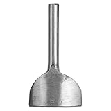 Demiawaking レザークラフト道具 端落とし 半月型 エンドポンチ ヘリ落とし 材料 道具 50mm