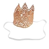 Lovoski ヘアバンド　赤ちゃん　女の子　弾性　かわいい　クラウン　ティアラ　柔軟性あり　ギフト　全２色 - ホワイト