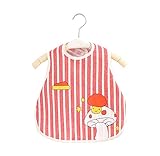 2枚子供防水ノースリーブエプロンコットン＆リネンベビーよだれかけ (004)、0歳から2歳