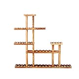 HCHWH リビングルームソリッドウッドフラワーシェルフマルチレイヤーフラワーポットスタンドハイとローダー盆栽バルコニー室内消毒フラワースタンド95 * 95 * 25cm