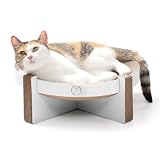 猫壱 バリバリボウルスタンド 爪研ぎ ホワイト