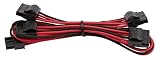 Corsair Premium Individually Sleeved Peripheral Cable RED BLACK PS744 CP-8920197