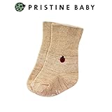 【プリスティン】てんとう虫 クルーソックス 7-8cm ブラウン