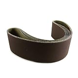 4 X 36 Inch Aluminum Oxide Premium Quality Metal Sanding Belts 80, 120, 180, 220, 320, 400 Grits, 6 