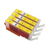 BCI-381XL キヤノン用 互換 インクカートリッジ イエロー BCI-381XLY×4 大容量 残量表示 個包装 対応機種：PIXUS TR8630a TR703a TR8630 他【YUBOYA】