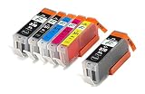 【フクタマ】 キヤノン プリンター 用 互換インク 371 BCI-371XL+370XL/5MP 5色セット+黒1本370XLBK BCI-371XL(BK/M/C/Y)+370XL(PGBK顔料) 大容量 canon プリンター 用 互換インクカートリッジ(BCI-37170/5MP+BK)