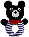 ラブリーベビー教育玩具ハンドアニマルラトルブラックベア