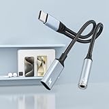 sunnyfox 2025 2in1 タイプC イヤホン変換 アダプタ PD 60W 急速充電 同時 二股ケーブル Type-C to 3.5mm 4極 3極 イヤホンジャック Type-C ポート充電アダプタ Hi-Fi音質 24bit/96KHz対応 DAC搭載音量調節/通話 強化ナイロン編み VITEVER -13- (1)