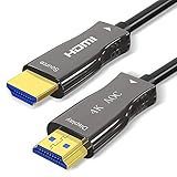 4K 光ファイバーHDMI ケーブル 10M HDMI2.0 4K 60P HDR Ultra HD 3D YUV4:4:2 HDR UHD ARC HDCP2.2 3Dをサポート 高速18Gbpsをサポート