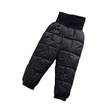 Hzjundasi 冬 新生児の赤ん坊の女の子のボーイ ダウンパンツ 暖かい ハイウエスト パンツ 子供の パンツ 0-24ヶ月