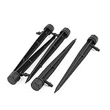 uxcell 5 Pcs Garden Watering 8-Hole Plastic Water Dripper Nozzle [並行輸入品]