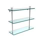 Allied Brass FT-5/16-PC Triple Glass Shelf 16 Polished Chrome by Allied Brass