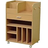 ランドセル ラック 収納 子供部屋 置き場  幅60cm キャスター付き ワゴン デスク横 子供用 収納棚 (FS-282LB)