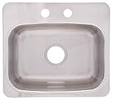 Frankeusa bmsk802 17 " Single Basinアンダーマウントステンレススチールバーシンク、 19" x 17" x 8" BMSK802 1