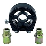 TIGRE BLANC 汎用 オイル ブロック アタッチメント 油温計 油圧計 センサー サンドイッチ エレメント オート ゲージ ボルト 2本付 黒 ブラック [並行輸入品]