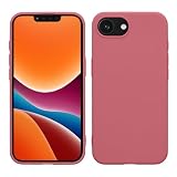 kwmobile スマホケース Apple iPhone 17e / iPhone 16e対応 ケース - 耐衝撃 滑り止め ソフト TPU シリコン - ダークローズ
