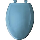 Bemia|#Bemis 1200SLOWT 144 Slow Close Sta-Tite Elongated Closed Front Toilet Seat New Orleans Blue [