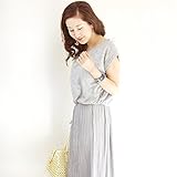 Milk tea 授乳服 ワンピース マシュマロ・プリーツワンピース (グレー) 産前産後 お宮参り フォーマル