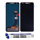 OYOG Google Pixel 3a G020A G020E G020B LCD 画面修理交換用 タッチパネル 液晶パネル ガラス スクリーン修理パーツ デジタイザ 修理工具セット付き(黒)
