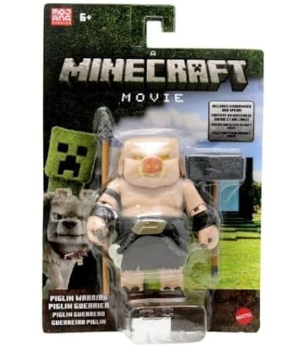 Amazon | マインクラフト映画アクションフィギュア - ゾンビ | ソフビ