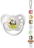 Ulubulu Pacifier w/Clip - Owl by Ulubulu [並行輸入品]