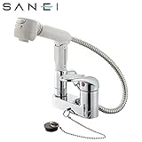 三栄水栓　SANEI　シングルスプレー混合栓(洗髪用)　 K37100VR-13